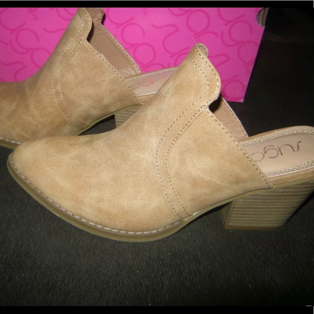 New Womens Camel Brown Sugar SGR Tag Mule